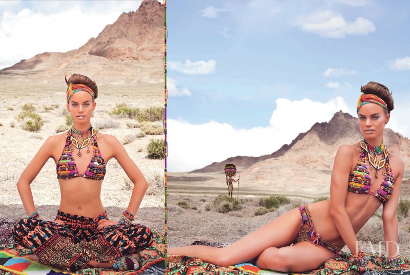 Rianne ten Haken featured in  the Agua Bendita Sparkling Crystals lookbook for Spring/Summer 2012