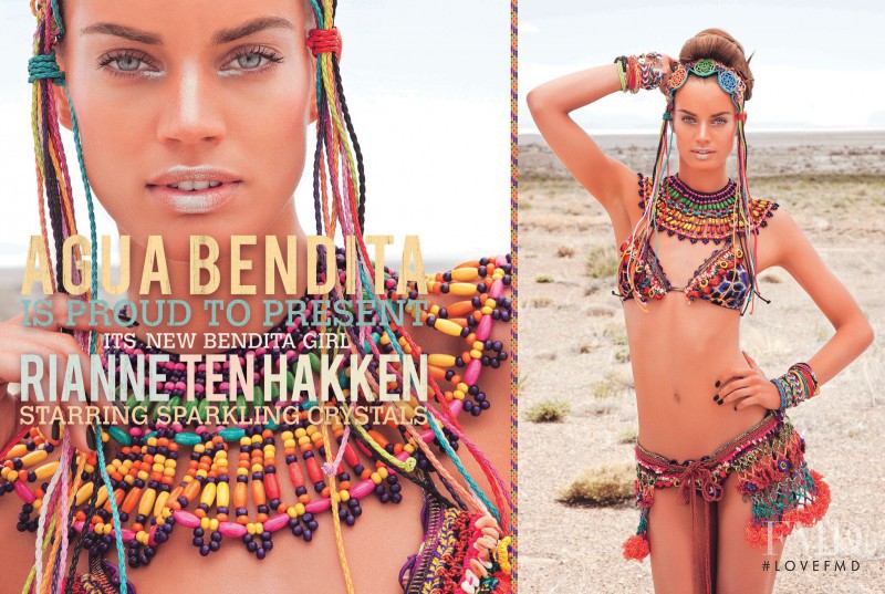 Rianne ten Haken featured in  the Agua Bendita Sparkling Crystals lookbook for Spring/Summer 2012