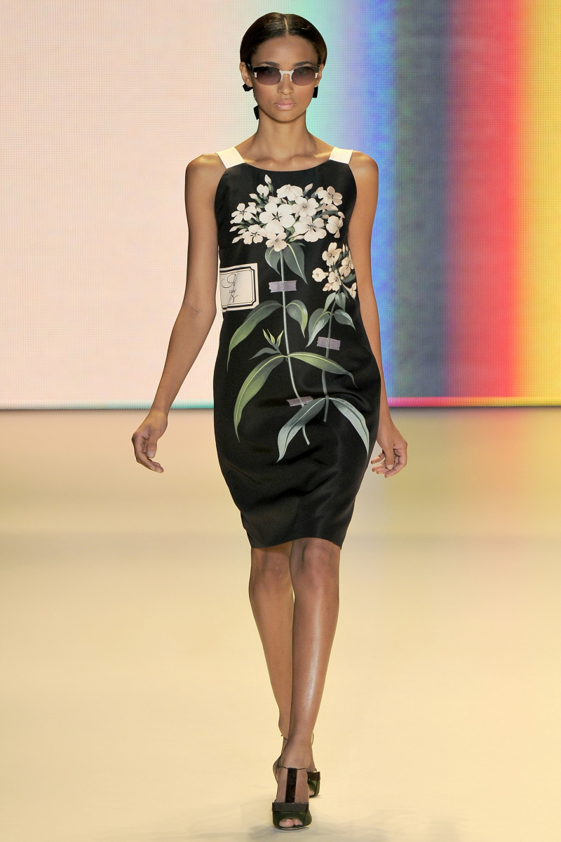 Anais Mali featured in  the Carolina Herrera fashion show for Spring/Summer 2011