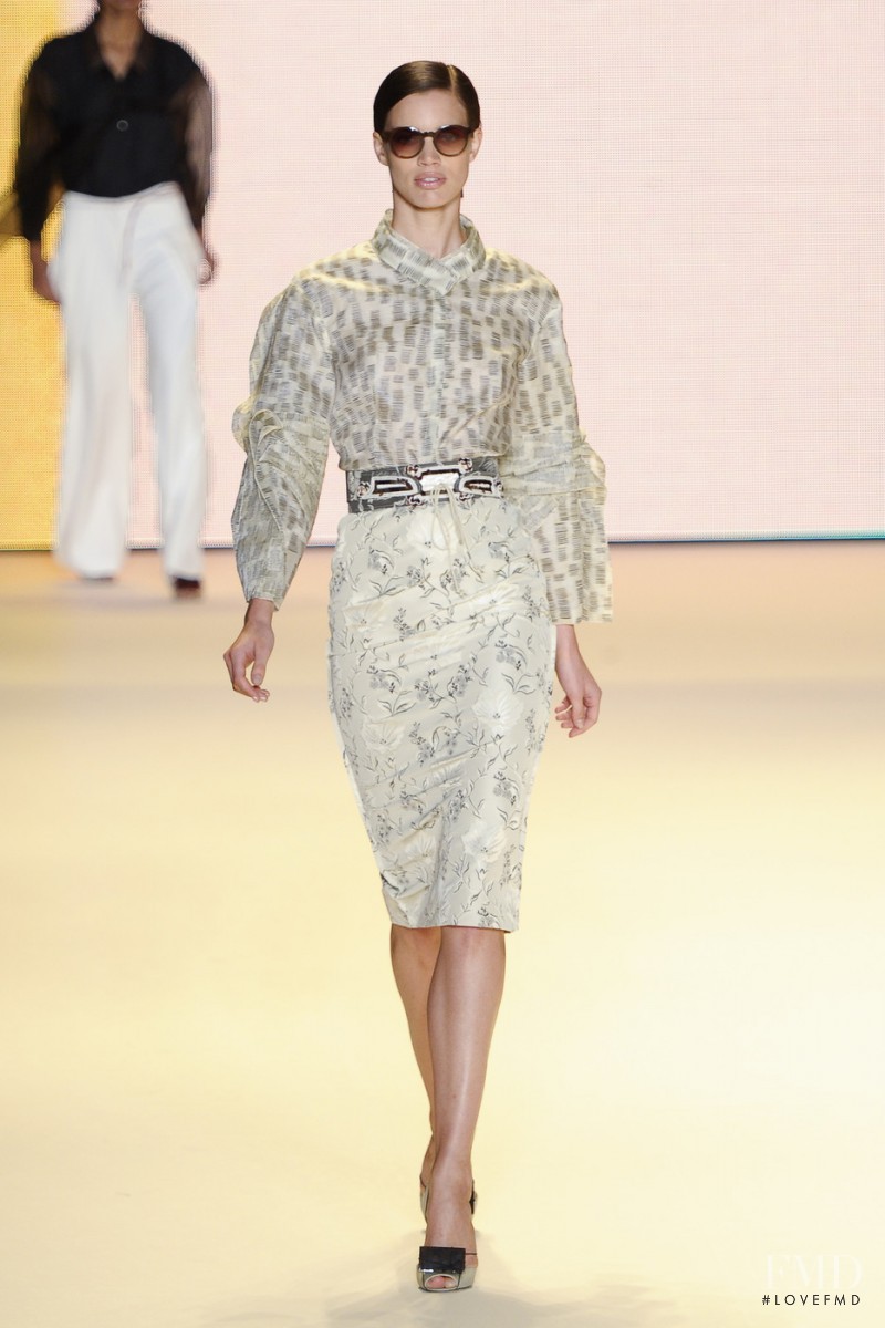Rianne ten Haken featured in  the Carolina Herrera fashion show for Spring/Summer 2011