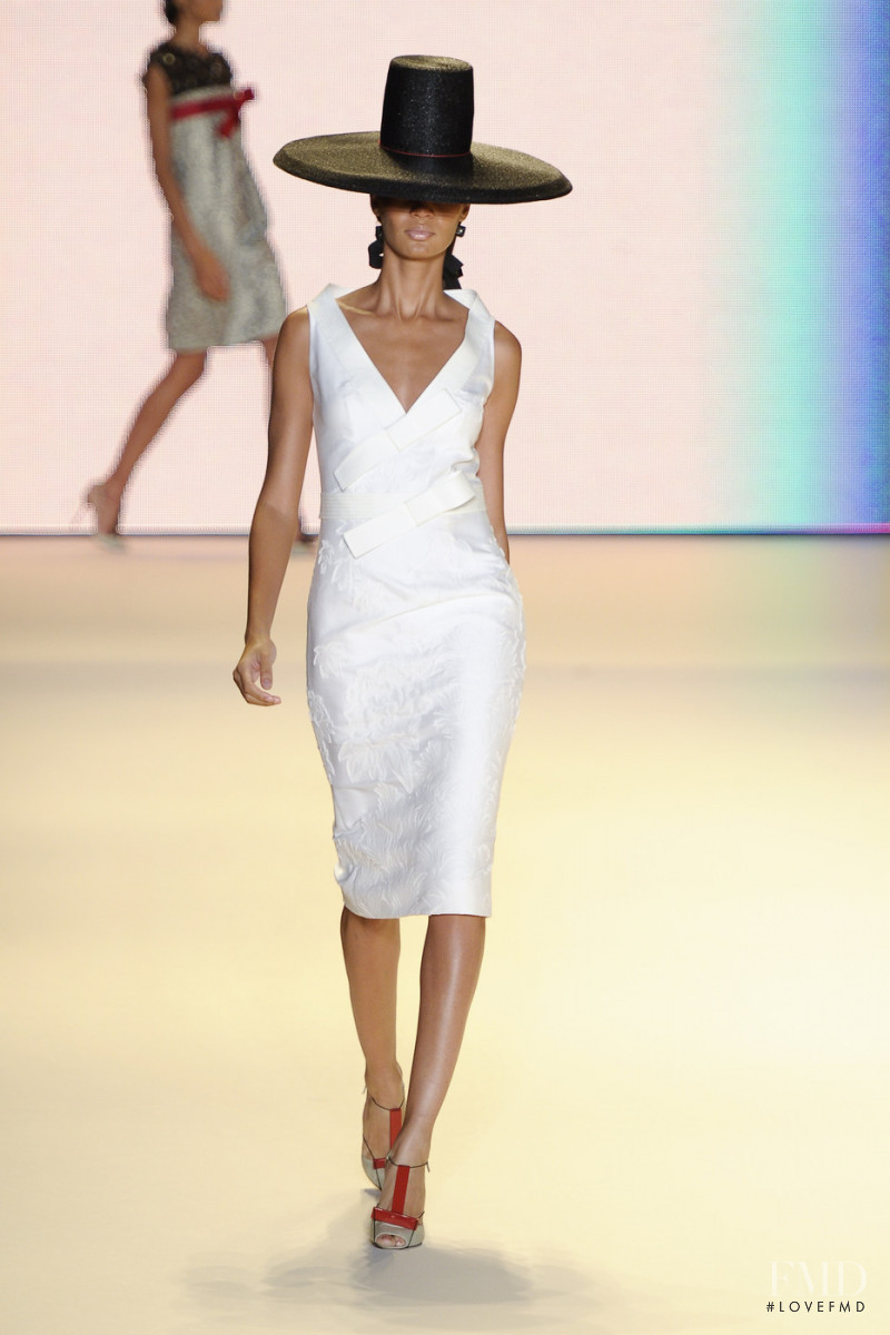Joan Smalls featured in  the Carolina Herrera fashion show for Spring/Summer 2011