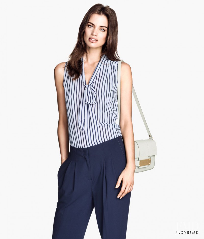 Rianne ten Haken featured in  the H&M catalogue for Spring 2014