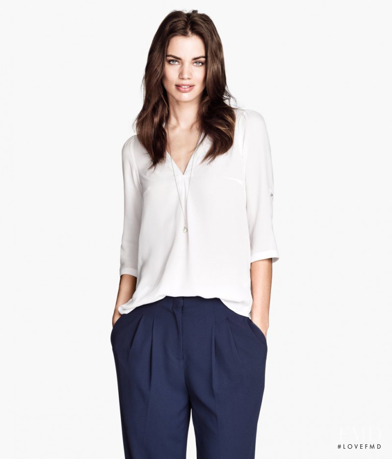 Rianne ten Haken featured in  the H&M catalogue for Spring 2014