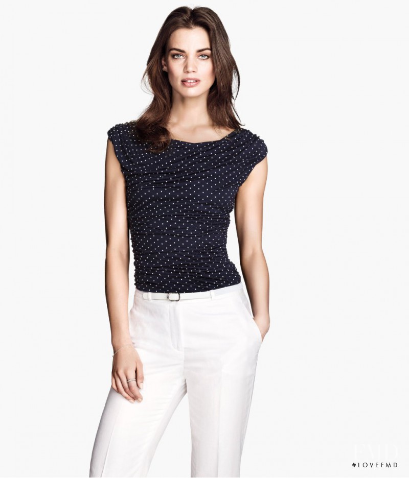Rianne ten Haken featured in  the H&M catalogue for Spring 2014