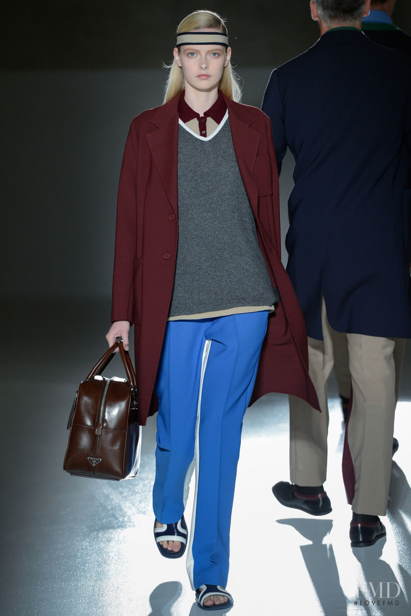 Elza Luijendijk Matiz featured in  the Prada fashion show for Resort 2013