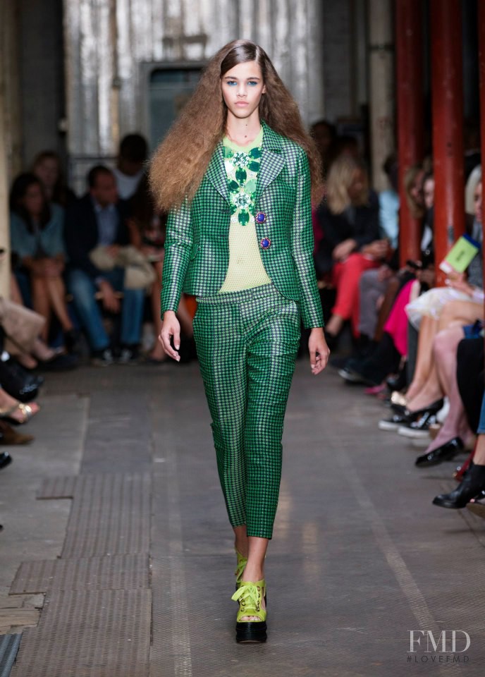 Pauline Hoarau featured in  the Boutique Moschino fashion show for Spring/Summer 2013