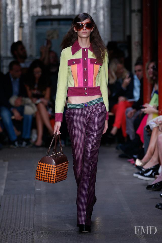 Emilia Nawarecka featured in  the Boutique Moschino fashion show for Spring/Summer 2013