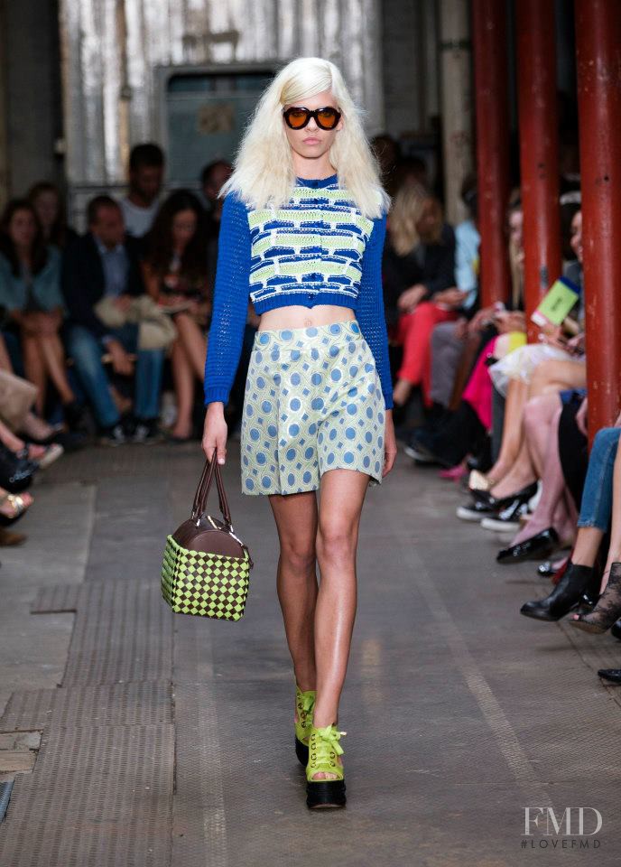 Valerija Sestic featured in  the Boutique Moschino fashion show for Spring/Summer 2013