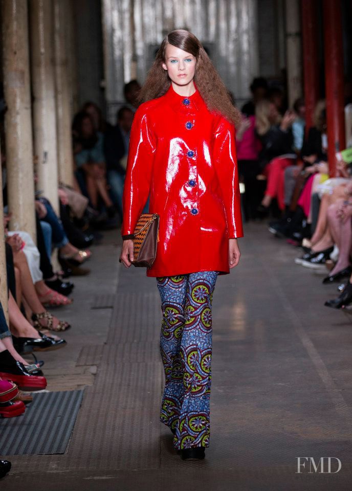 Kayley Chabot featured in  the Boutique Moschino fashion show for Spring/Summer 2013