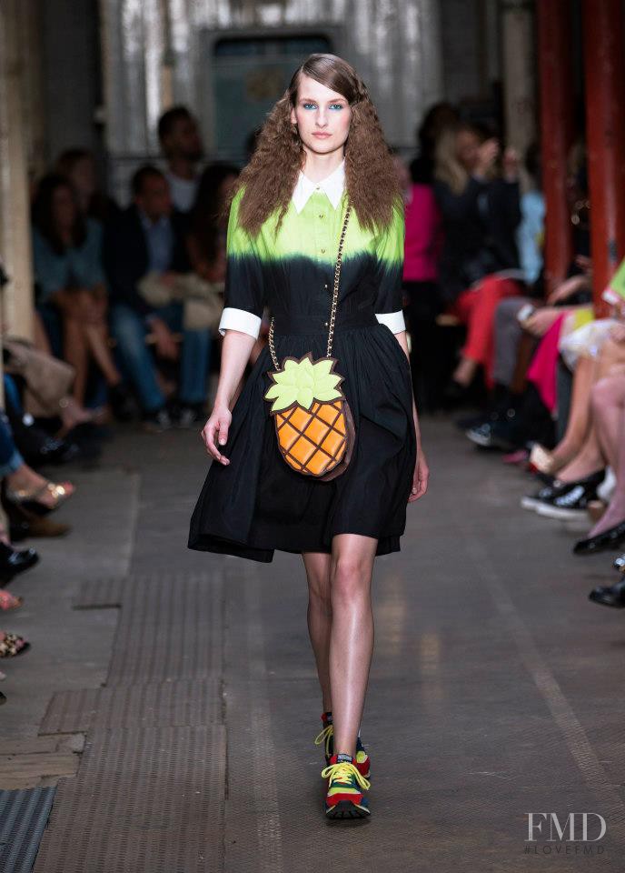 Katia Selinger featured in  the Boutique Moschino fashion show for Spring/Summer 2013