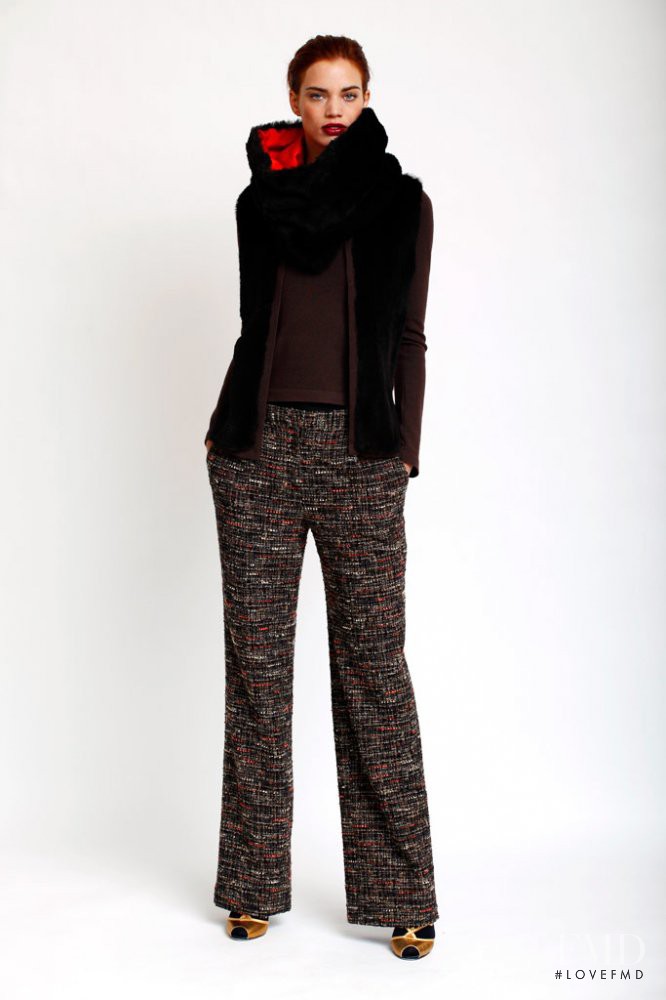 Rianne ten Haken featured in  the Carolina Herrera lookbook for Pre-Fall 2010