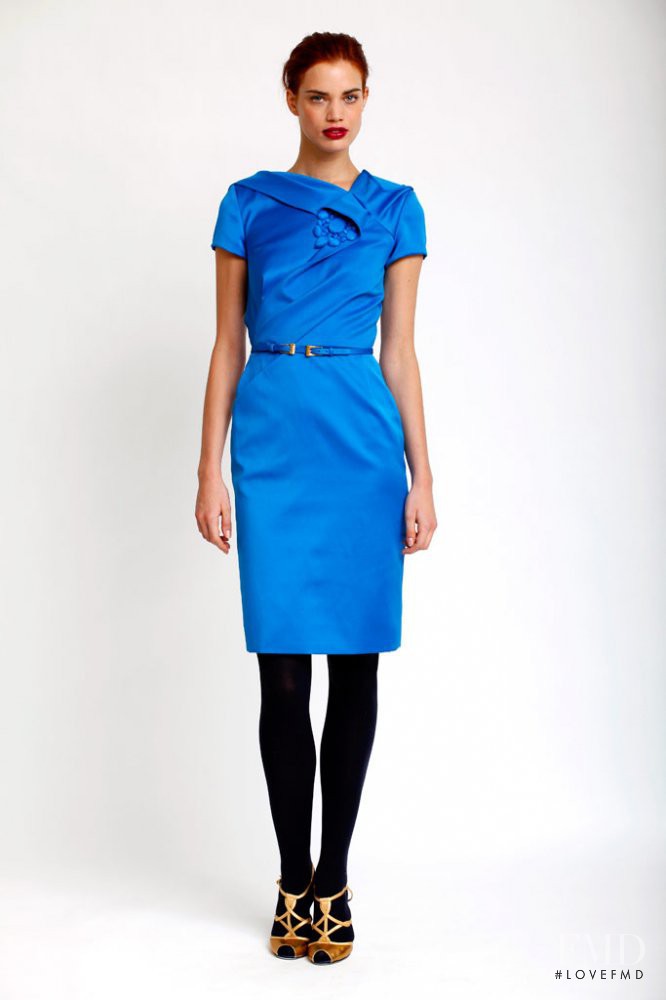 Rianne ten Haken featured in  the Carolina Herrera lookbook for Pre-Fall 2010