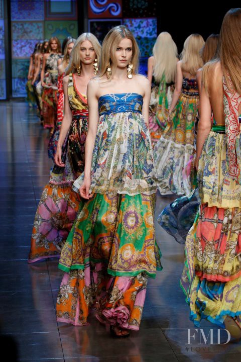Karolina Mrozkova featured in  the D&G fashion show for Spring/Summer 2012