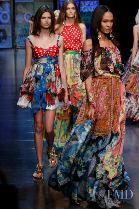 Bette Franke featured in  the D&G fashion show for Spring/Summer 2012