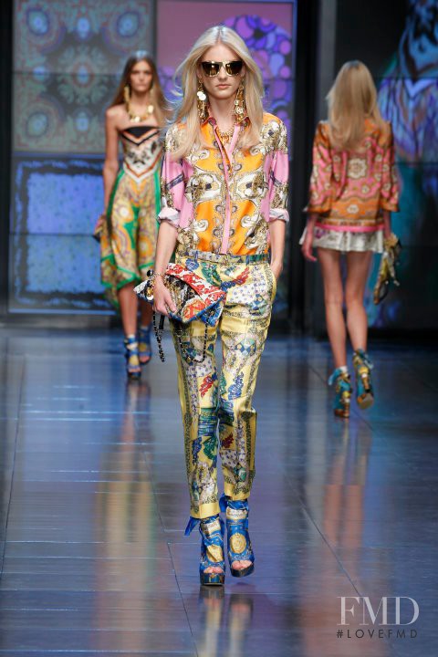 Patricia van der Vliet featured in  the D&G fashion show for Spring/Summer 2012