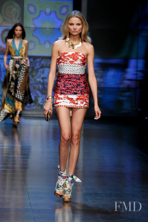 Magdalena Frackowiak featured in  the D&G fashion show for Spring/Summer 2012