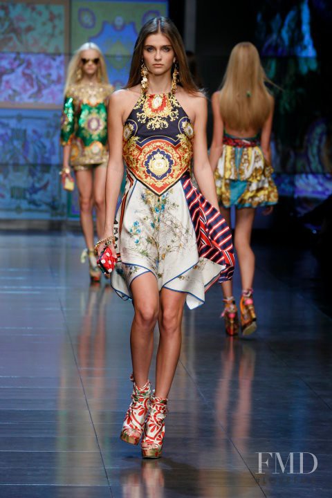 Ella Kandyba featured in  the D&G fashion show for Spring/Summer 2012