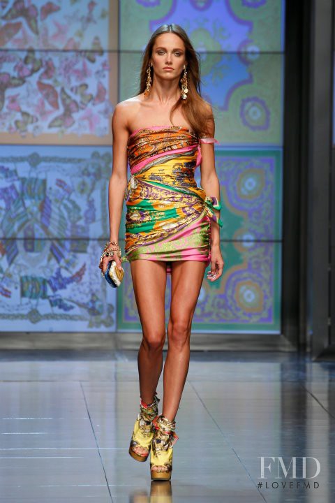 Karmen Pedaru featured in  the D&G fashion show for Spring/Summer 2012