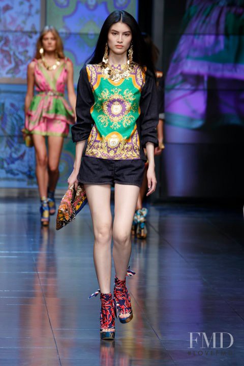 Sui He featured in  the D&G fashion show for Spring/Summer 2012