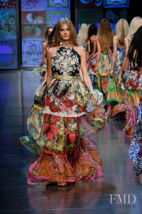 Constance Jablonski featured in  the D&G fashion show for Spring/Summer 2012