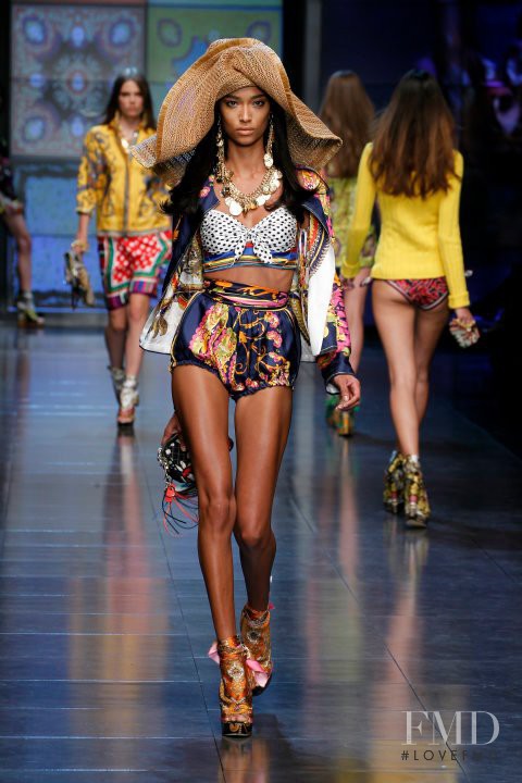 Anais Mali featured in  the D&G fashion show for Spring/Summer 2012