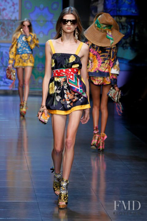 Bette Franke featured in  the D&G fashion show for Spring/Summer 2012