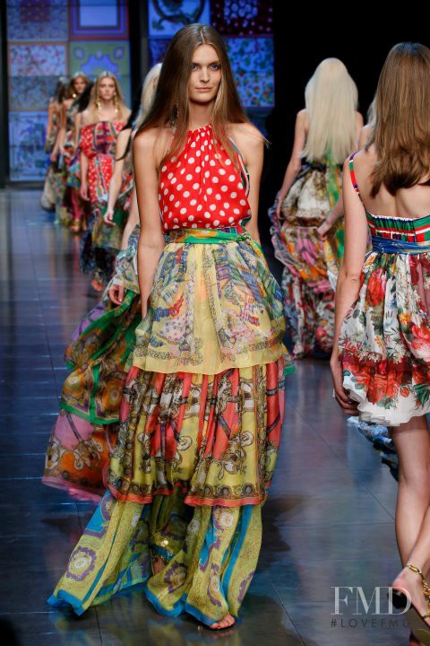 Gertrud Hegelund featured in  the D&G fashion show for Spring/Summer 2012