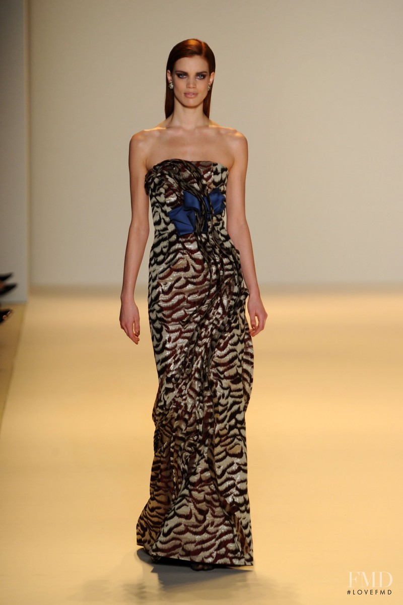 Rianne ten Haken featured in  the Carolina Herrera fashion show for Autumn/Winter 2010