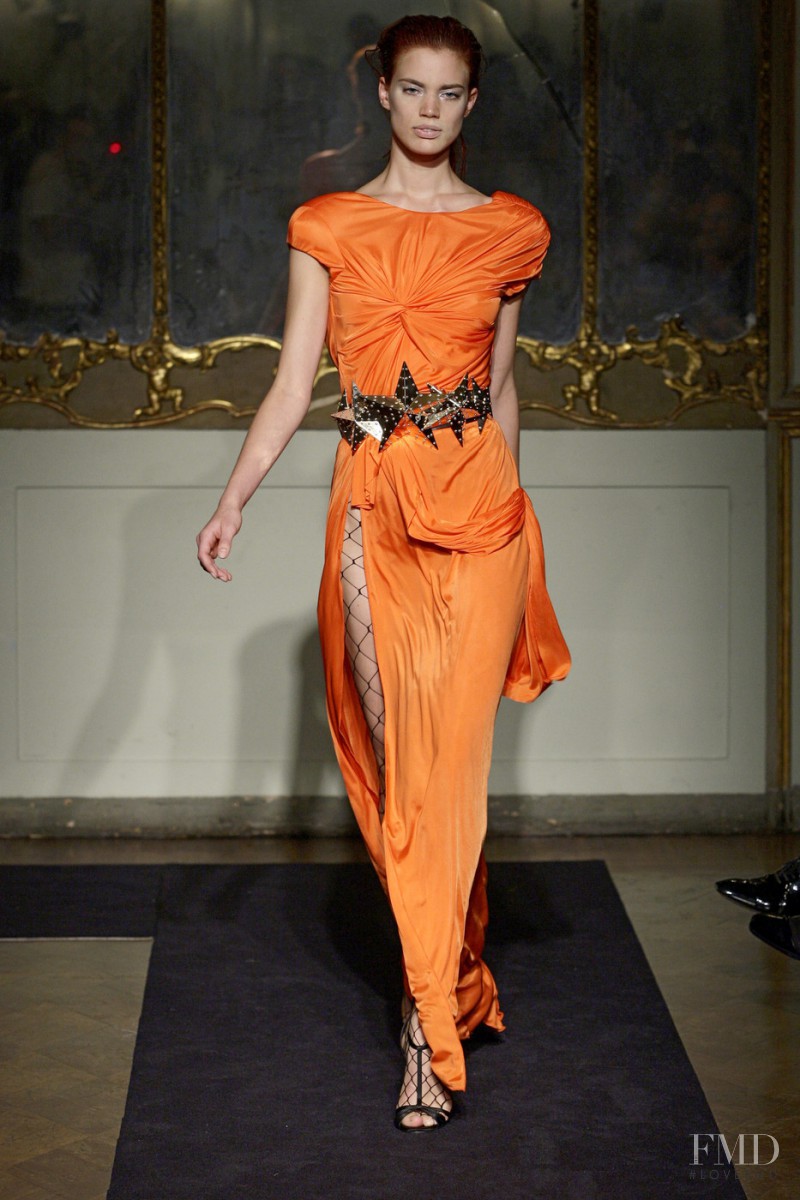 Rianne ten Haken featured in  the Francesco Scognamiglio fashion show for Spring/Summer 2010