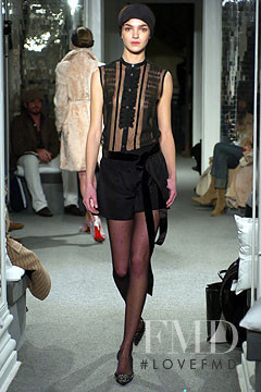 Mariacarla Boscono featured in  the Lawrence Steele fashion show for Autumn/Winter 2004