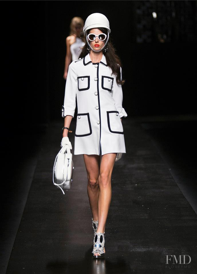 Ruby Aldridge featured in  the Moschino fashion show for Spring/Summer 2013