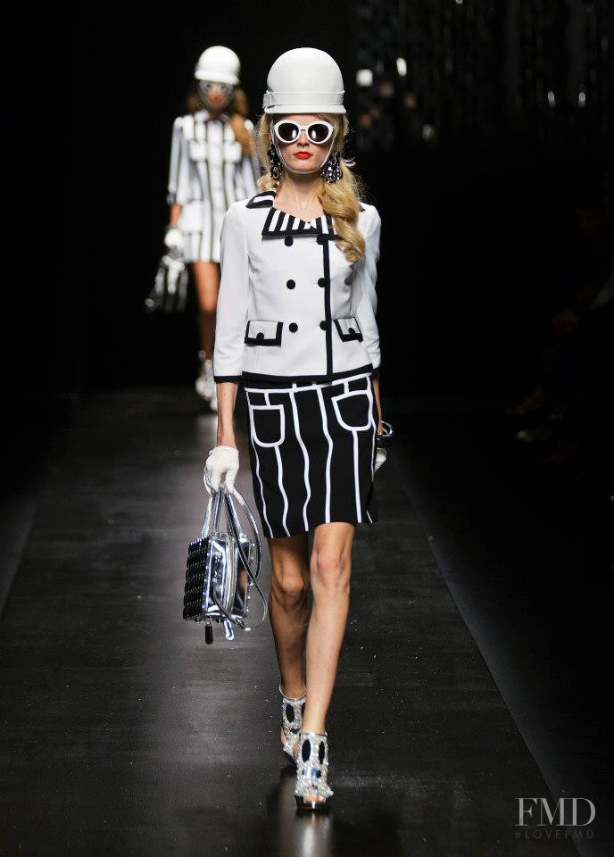 Hanne Gaby Odiele featured in  the Moschino fashion show for Spring/Summer 2013