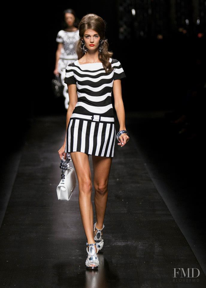 Kendra Spears featured in  the Moschino fashion show for Spring/Summer 2013