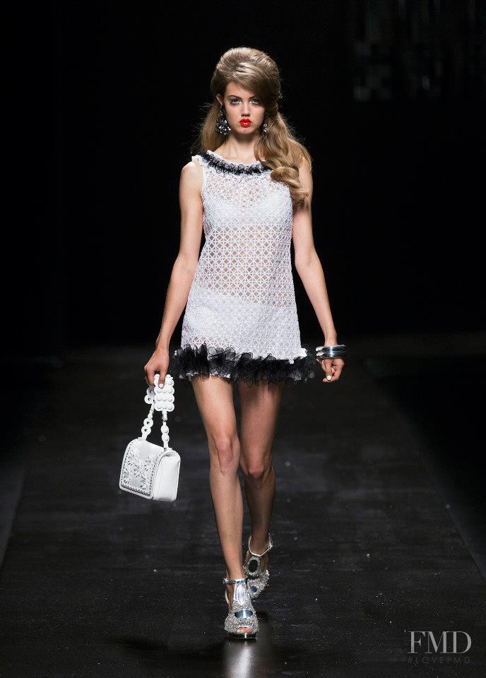 Lindsey Wixson featured in  the Moschino fashion show for Spring/Summer 2013