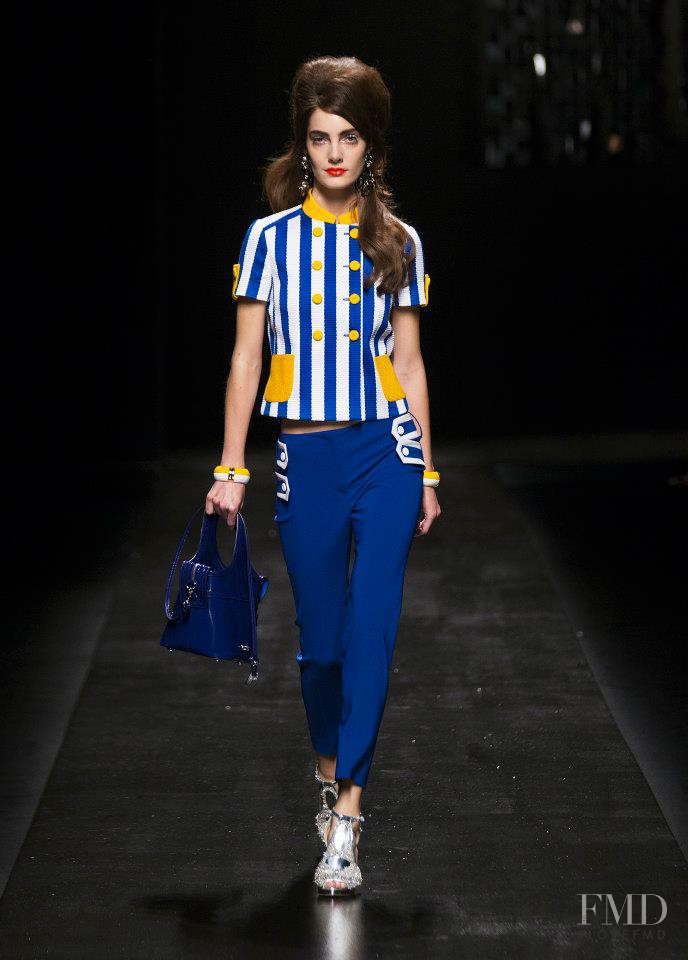 Mariana Coldebella featured in  the Moschino fashion show for Spring/Summer 2013