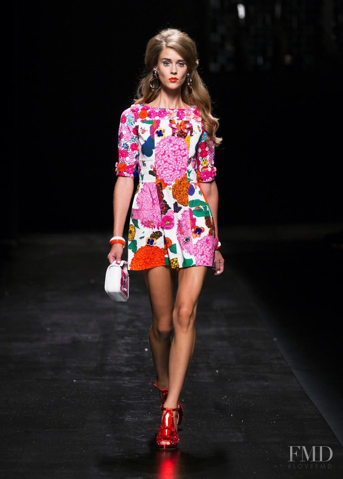 Marike Le Roux featured in  the Moschino fashion show for Spring/Summer 2013