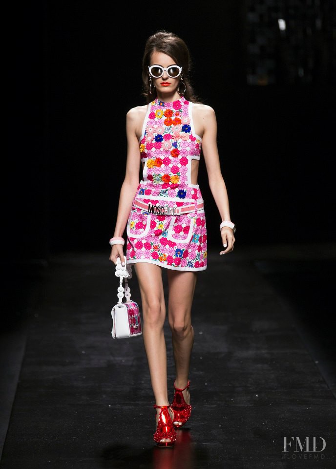 Erjona Ala featured in  the Moschino fashion show for Spring/Summer 2013