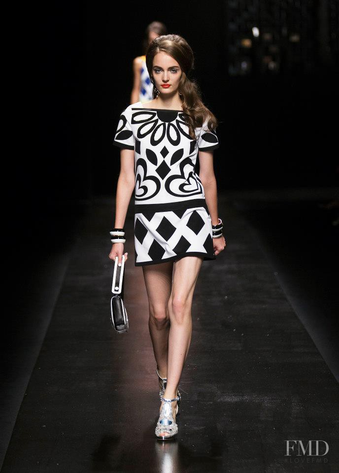 Zuzanna Bijoch featured in  the Moschino fashion show for Spring/Summer 2013