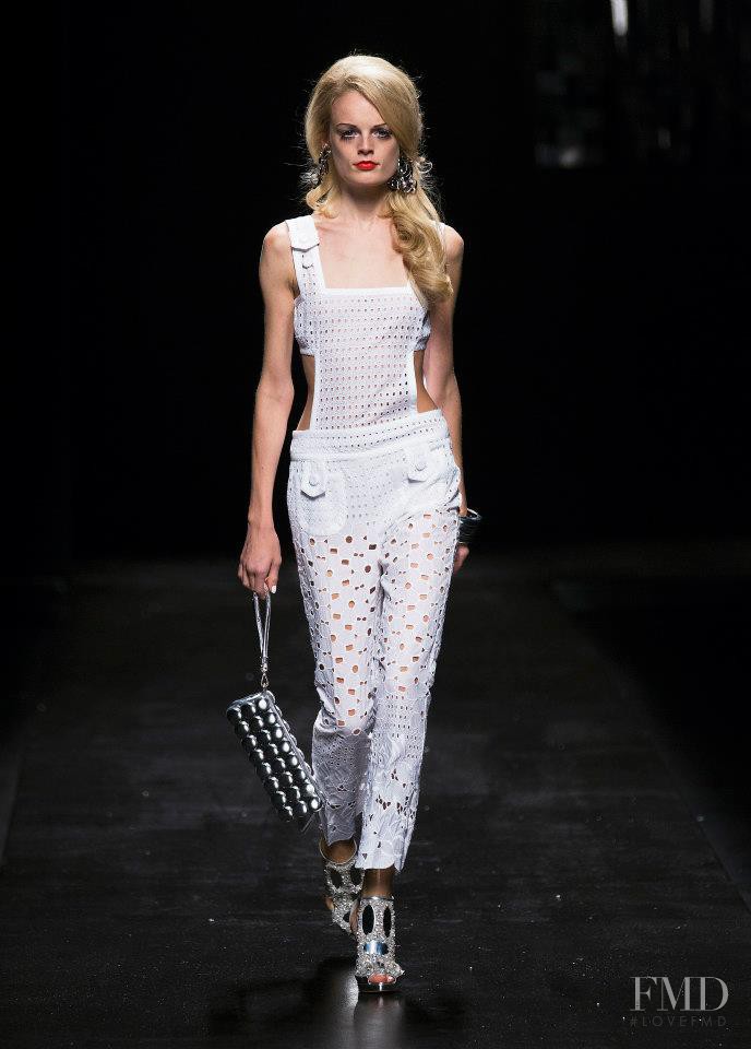 Hanne Gaby Odiele featured in  the Moschino fashion show for Spring/Summer 2013