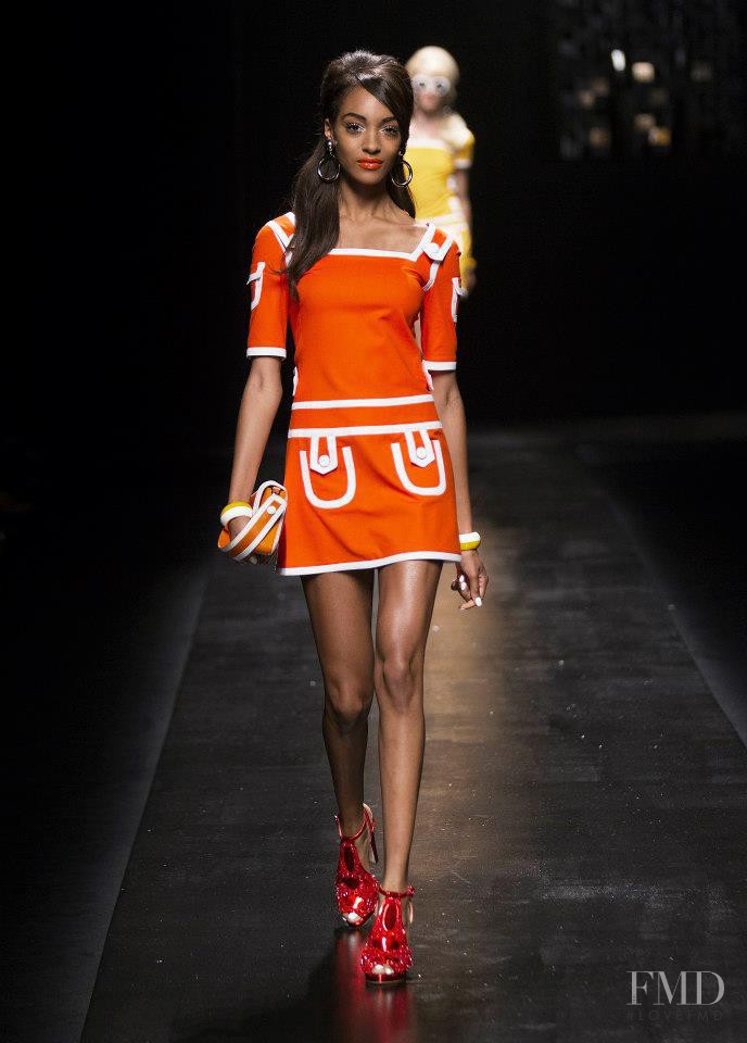 Jourdan Dunn featured in  the Moschino fashion show for Spring/Summer 2013