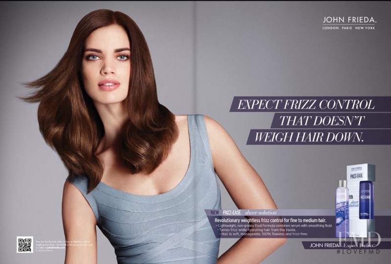 Rianne ten Haken featured in  the John Frieda advertisement for Spring/Summer 2012