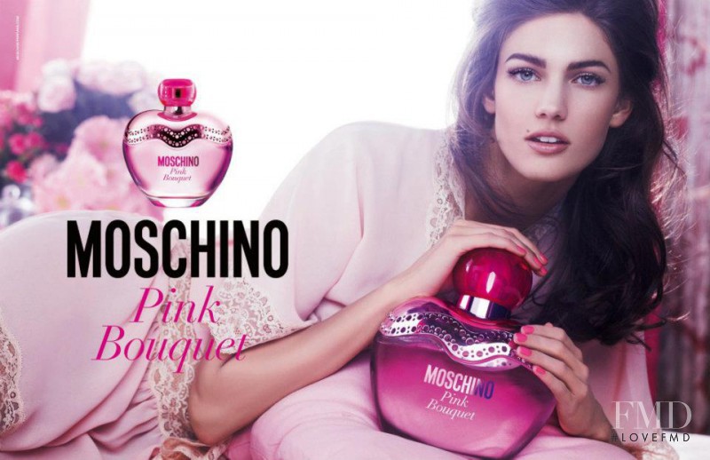 Kendra Spears featured in  the Moschino Fragrance Pink Bouquet advertisement for Spring/Summer 2012