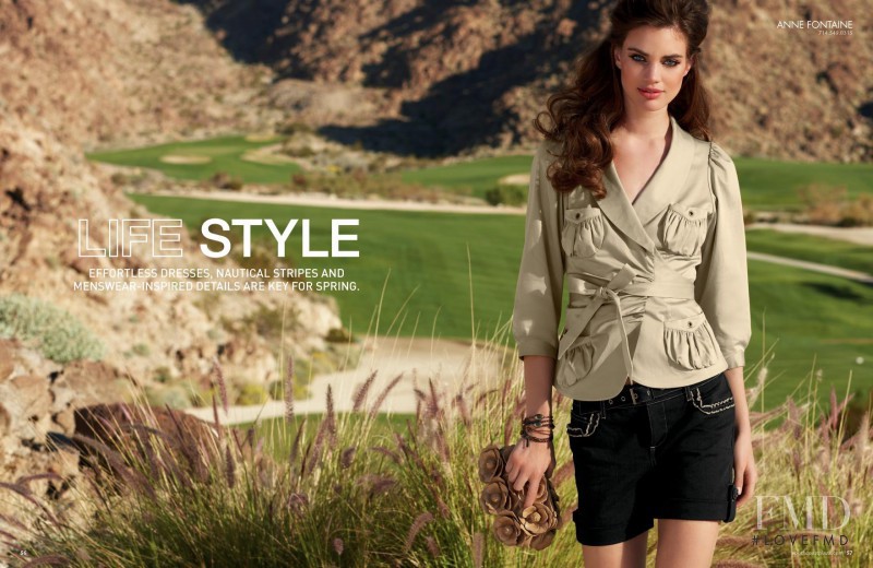 Rianne ten Haken featured in  the South Coast Plaza catalogue for Spring/Summer 2011