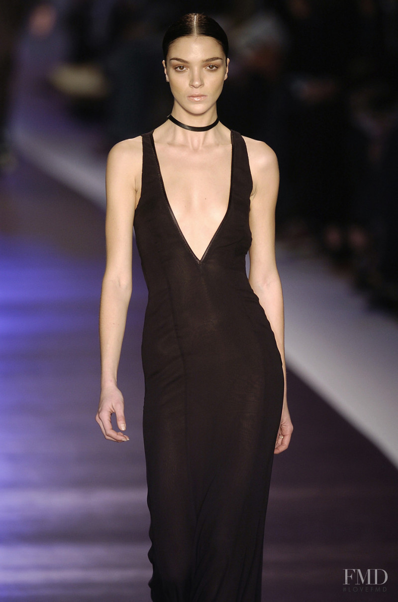 Mariacarla Boscono featured in  the Costume National fashion show for Autumn/Winter 2004