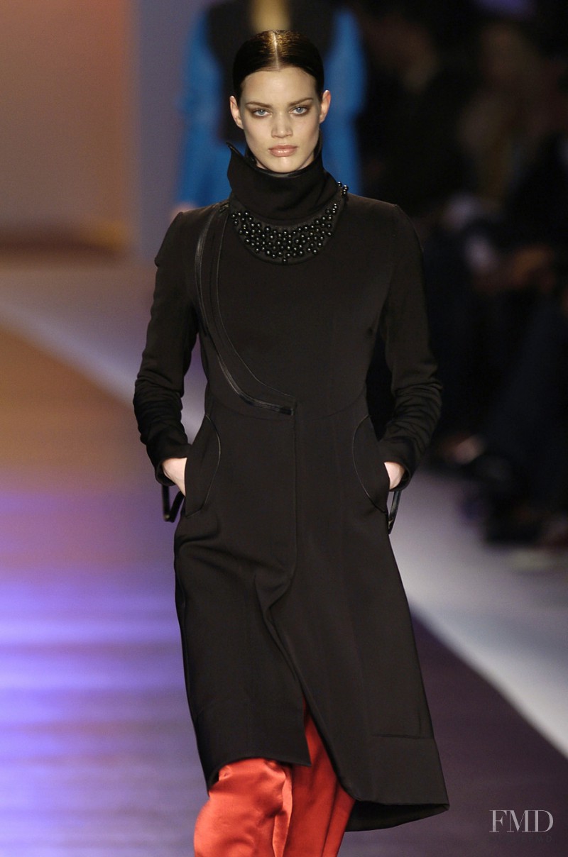 Rianne ten Haken featured in  the Costume National fashion show for Autumn/Winter 2004