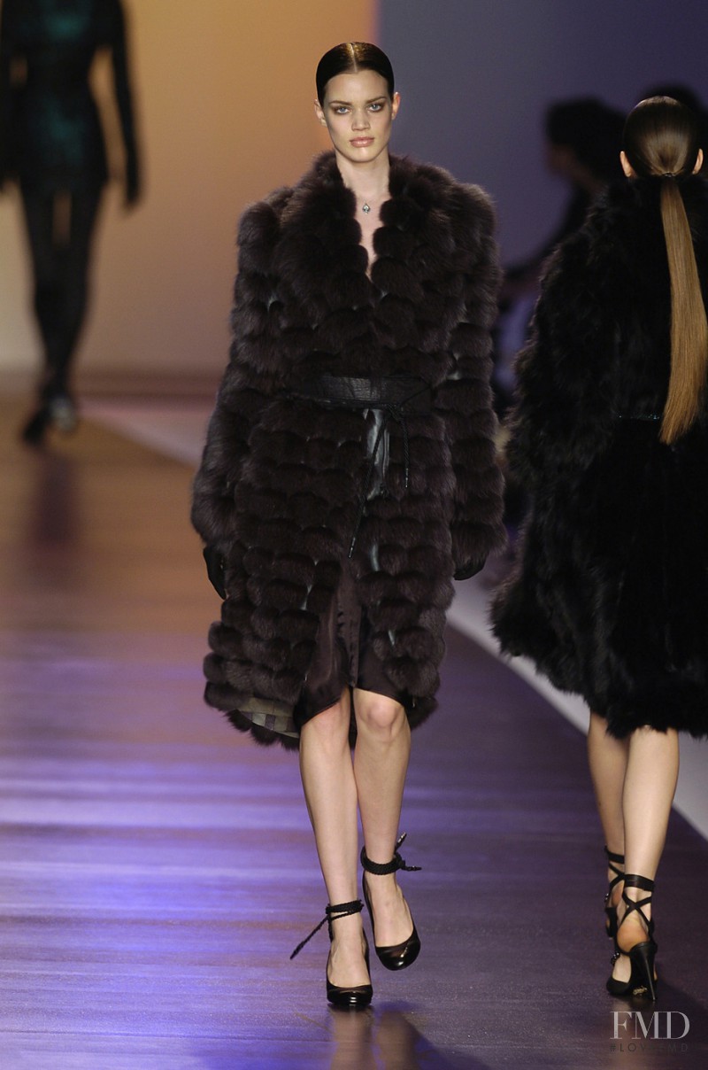 Rianne ten Haken featured in  the Costume National fashion show for Autumn/Winter 2004