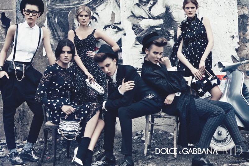 Constance Jablonski featured in  the Dolce & Gabbana advertisement for Winter 2012
