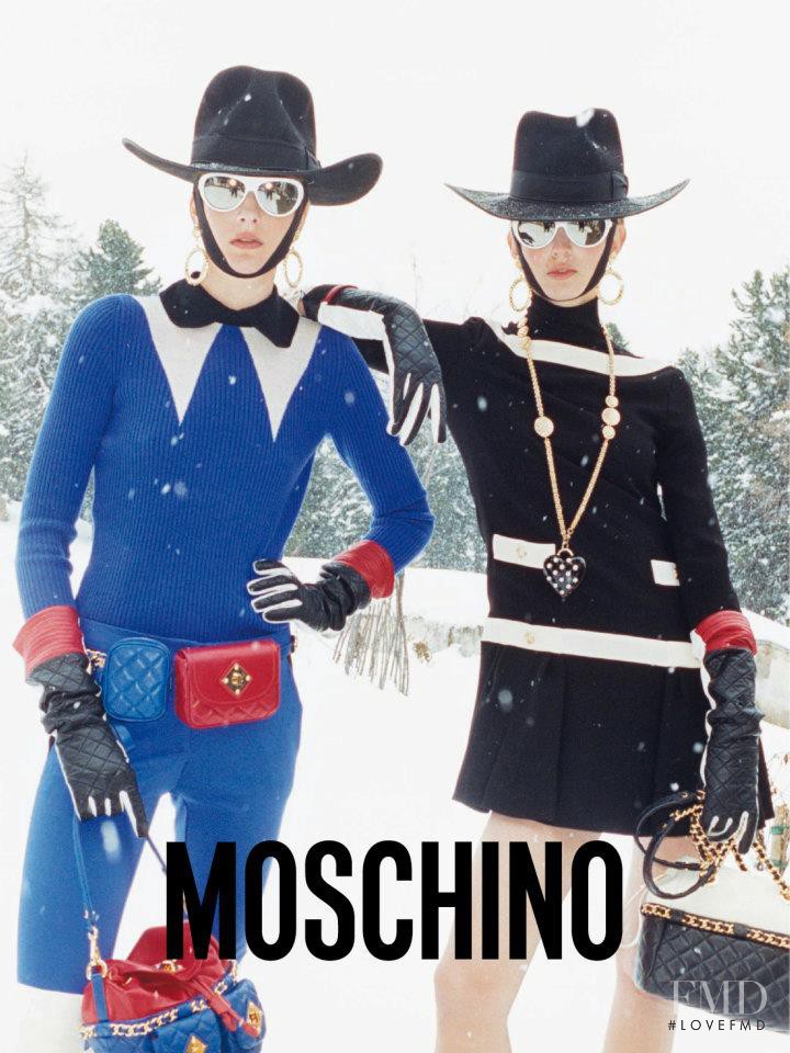 Ophelie Rupp featured in  the Moschino advertisement for Autumn/Winter 2012