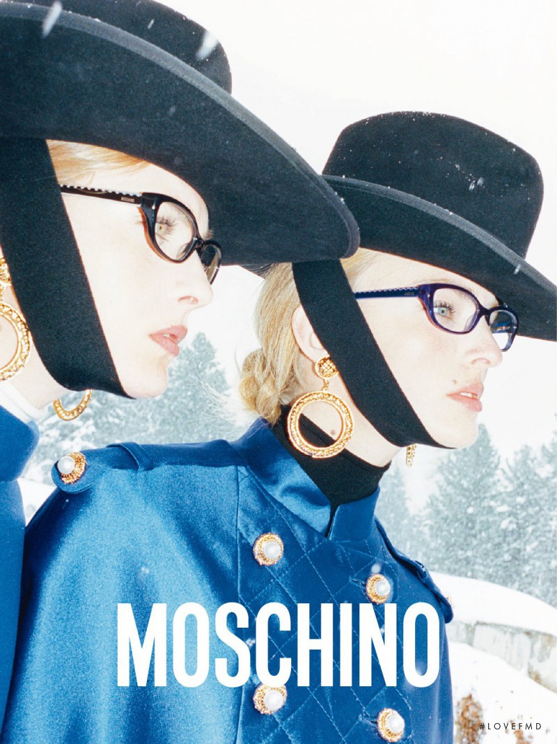 Ophelie Rupp featured in  the Moschino advertisement for Autumn/Winter 2012