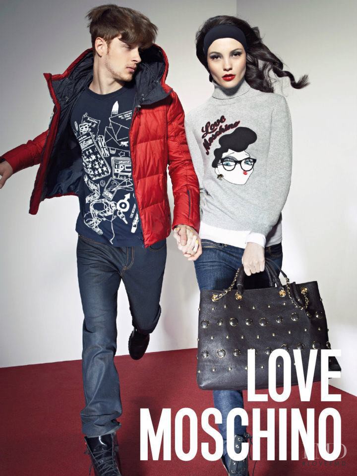 Mariane Fassarella featured in  the Love Moschino advertisement for Autumn/Winter 2012